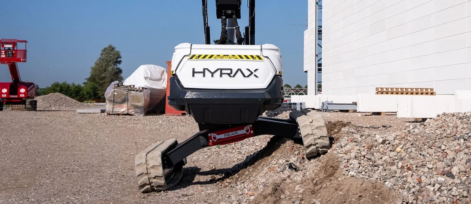 Hyrax 50.45 tracked aerial lift on a customer jobsite, photo 3 of 3
