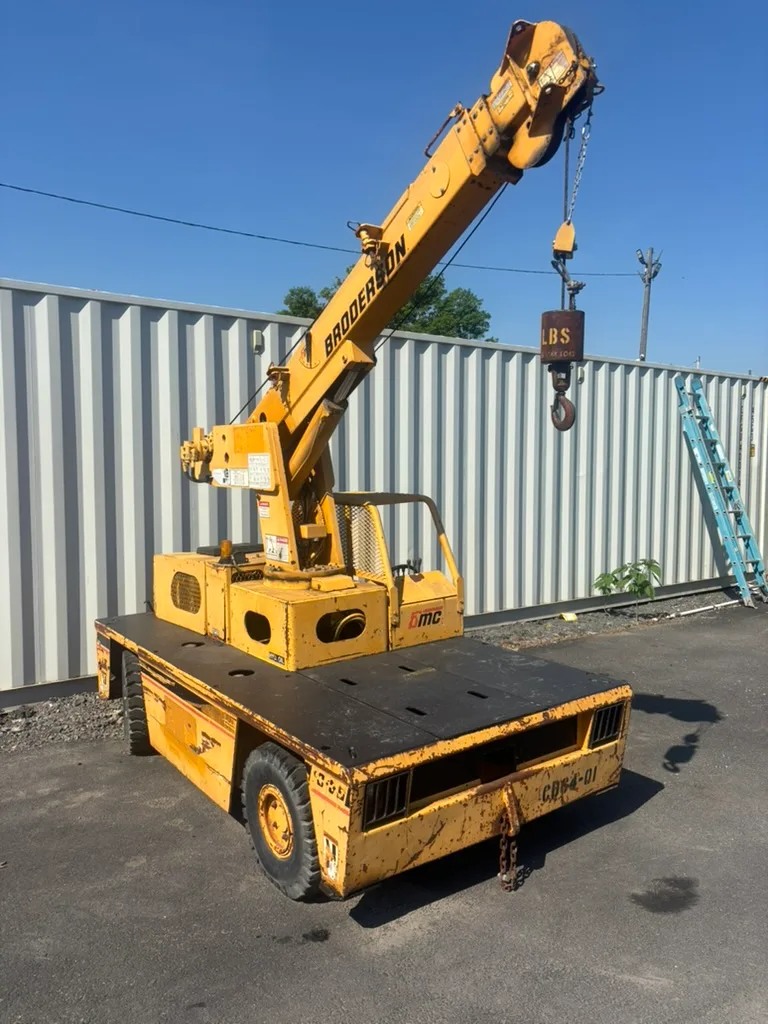 Broderson IC-35-2A carry-deck crane, boom raised with test load