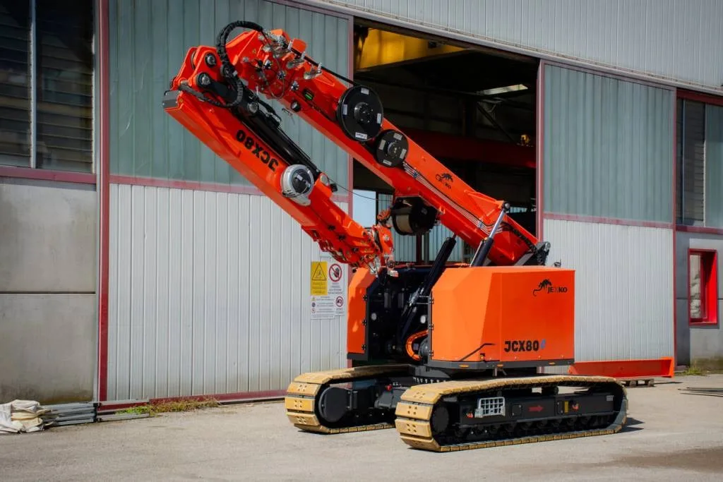 Jekko JCX80 mini crane on a customer jobsite, photo 2 of 3