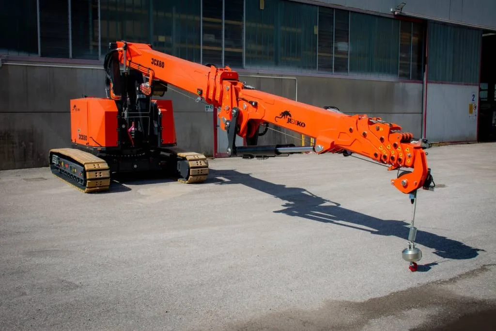 Jekko JCX80 mini crane on a customer jobsite, photo 3 of 3