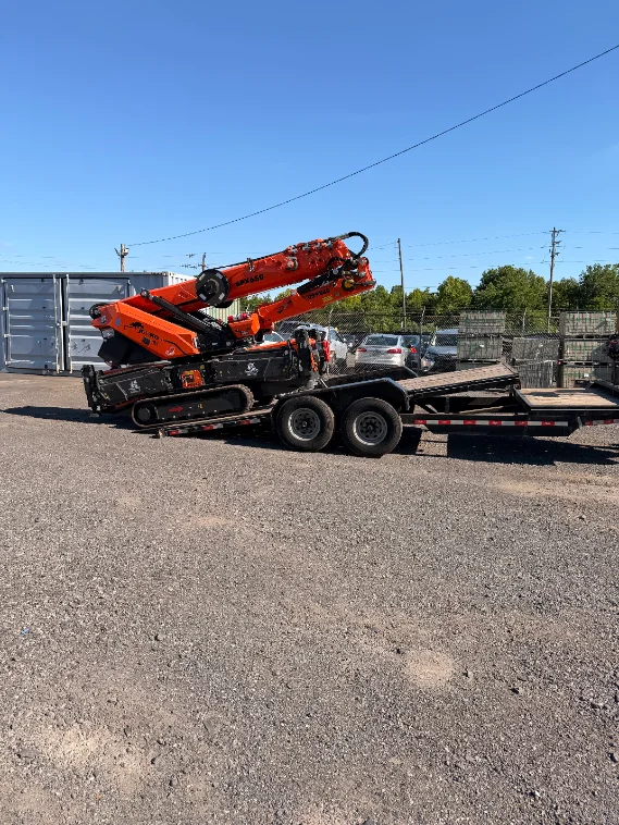 Jekko SPX650 mini crane on a customer jobsite, photo 3 of 3